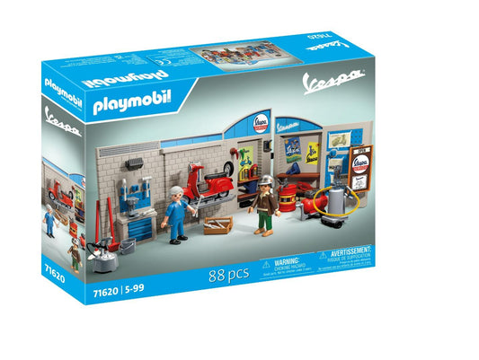 Playmobil - 71620 Vespa Garage - Style rétro