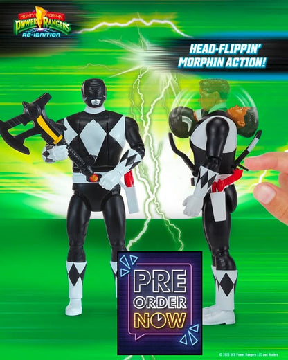 Flippin'morphin Black Ranger figure