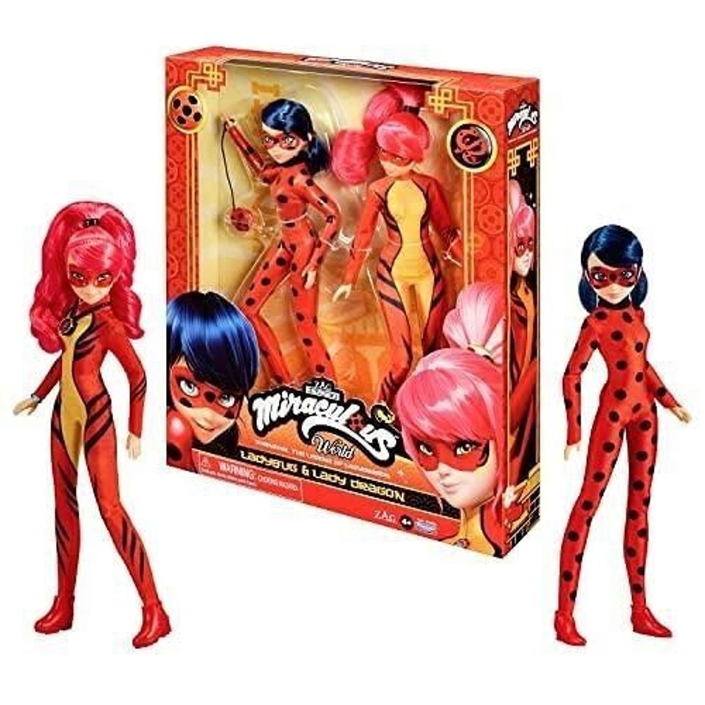 Miraculous World : Ladybug & Lady Dragon - Poupées mannequin articulées