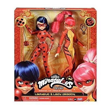 Miraculous World : Ladybug & Lady Dragon - Poupées mannequin articulées