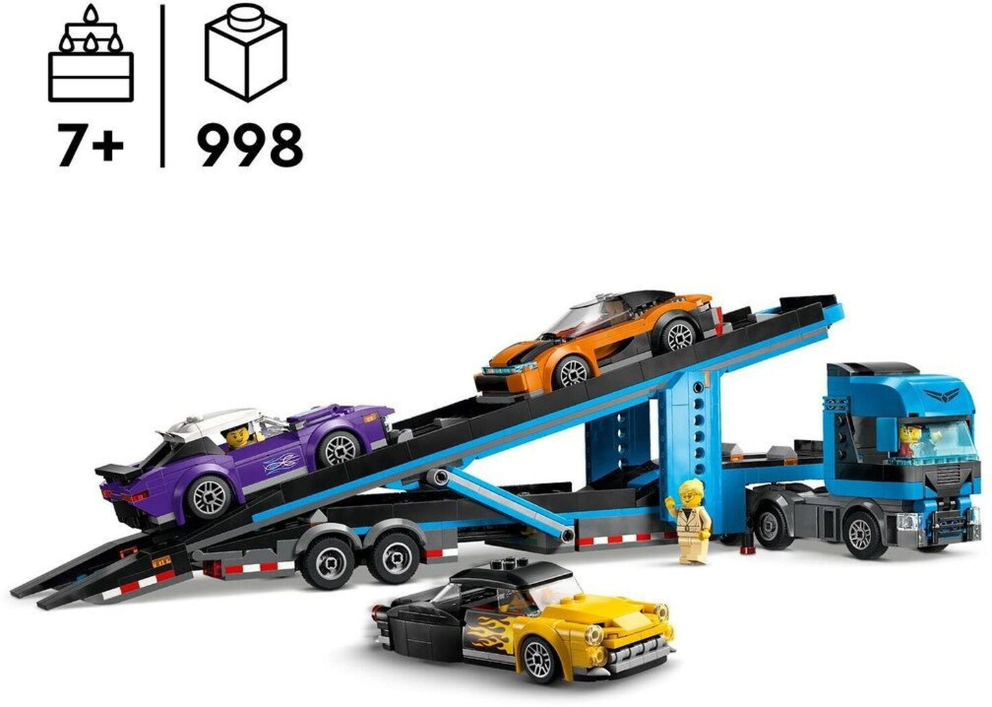 LEGO 60408 - Le camion de transport de voitures de sport City