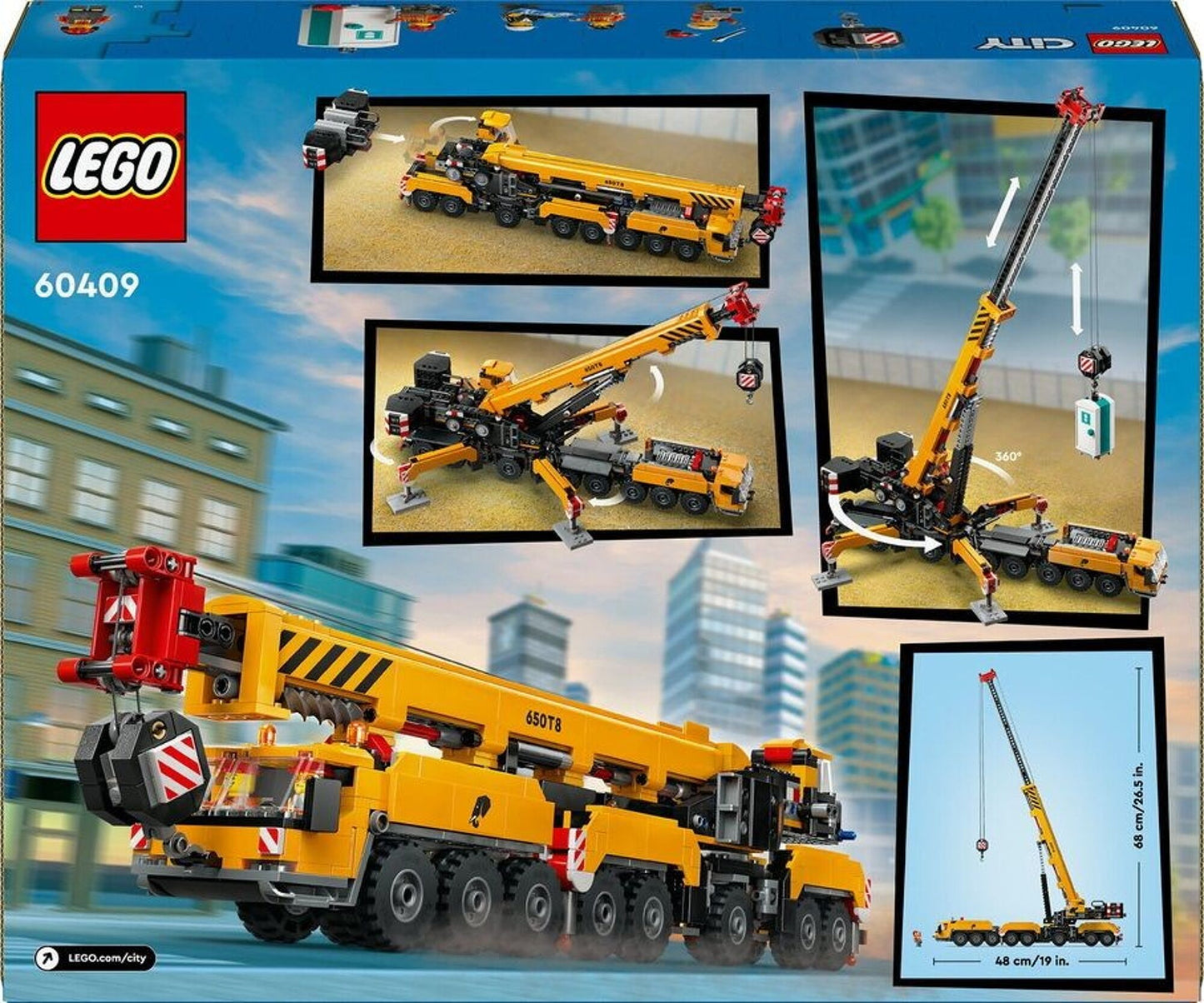 LEGO 60409 - La grue de chantier mobile jaune