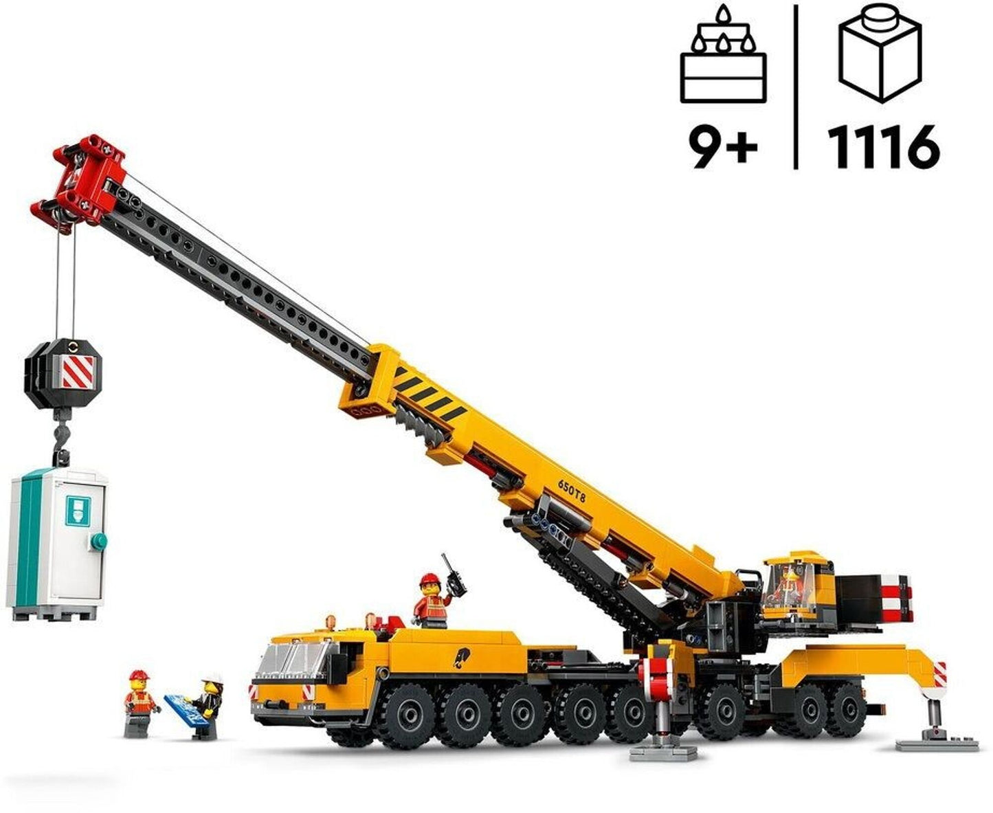 LEGO 60409 - La grue de chantier mobile jaune