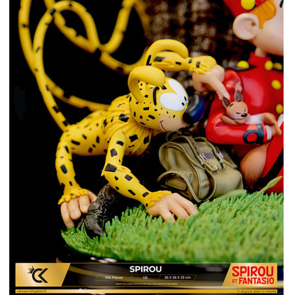 Spirou Statue Resine 1/6 Hommage A Franquin 26Cm 100Ex