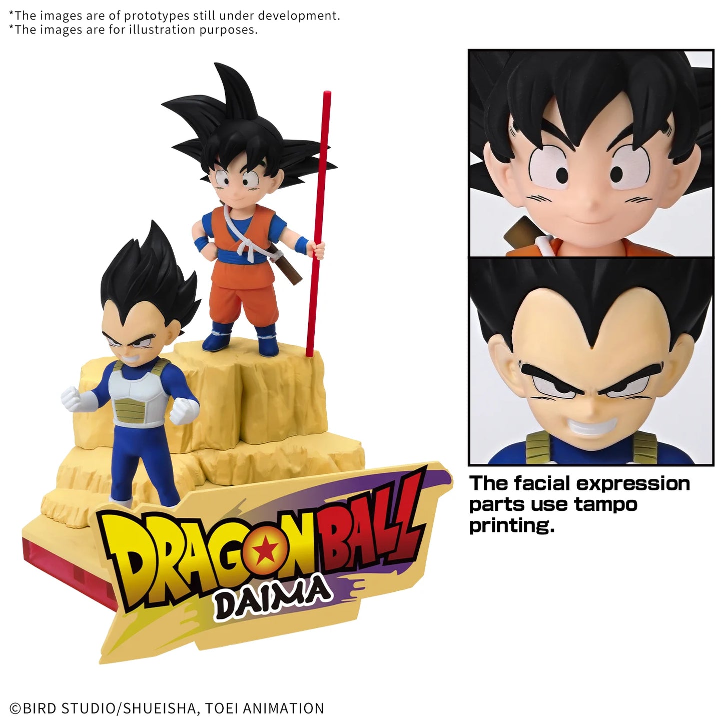 DRAGON BALL DAIMA - Son Goku (Mini) & Vegeta (Mini) - Model Kit