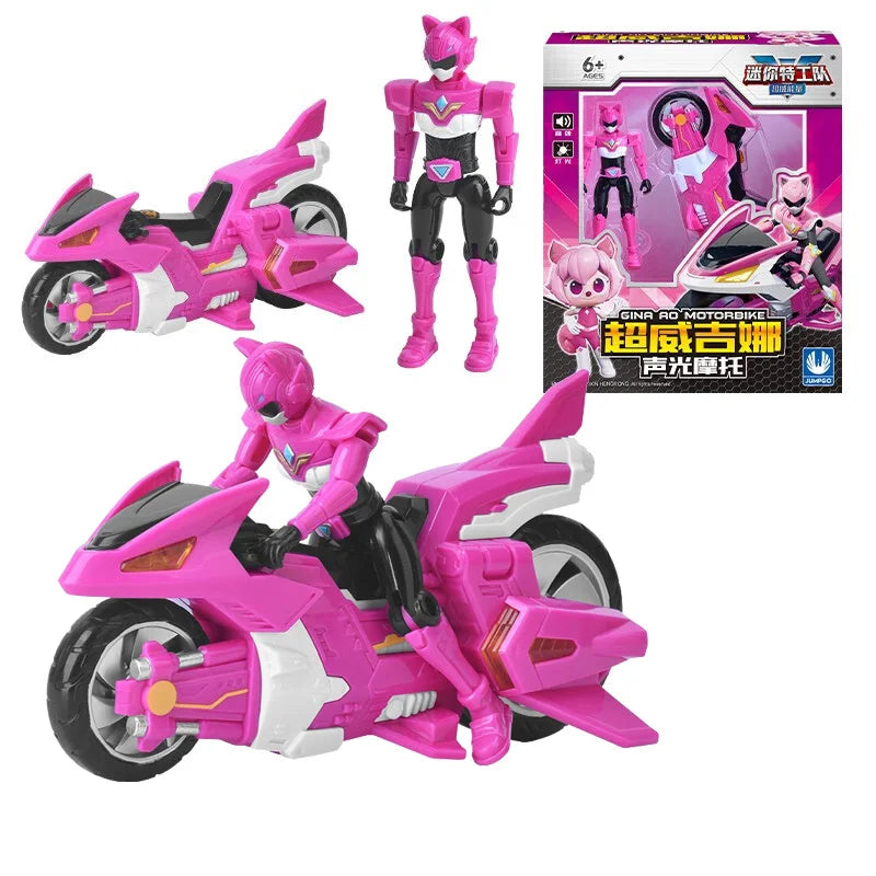 MiniForce V Ranger - GIna (pink ranger)& bike