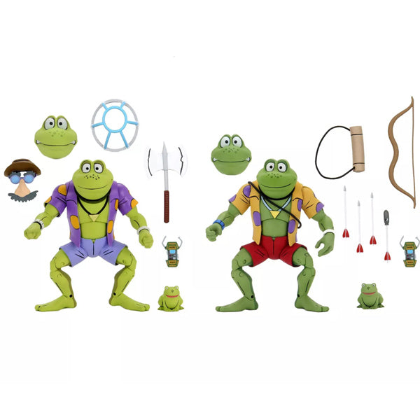 TMNT Tortues Ninja Cartoon 2-Pack Ranas Genghis & Rasputin 18cm