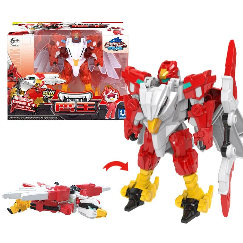 MiniForce Animal Tron : Hawk robot & MiniForce Red figure