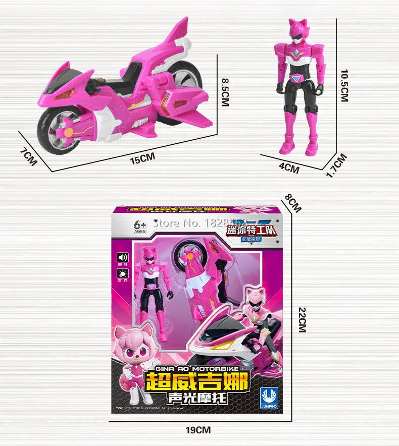 MiniForce V Ranger - GIna (pink ranger)& bike