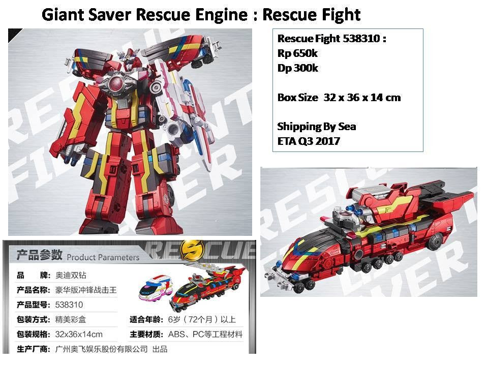 Battle Strike Team: Rescue Engine - DX Rescue fight giant saver