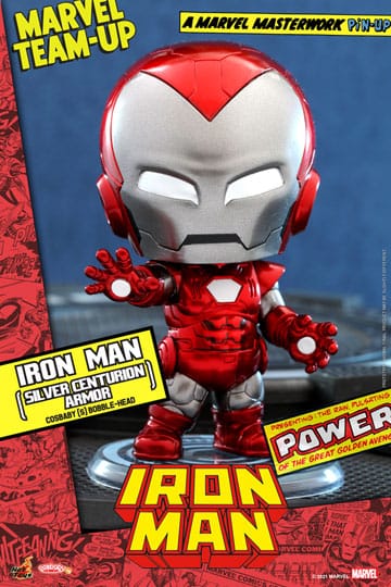 Marvel Comics figurine Cosbaby Iron Man (Silver Centurion Armor) 10 cm