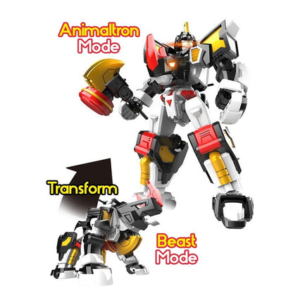 MiniForce Animal Tron : Rhino robot & MiniForce Black figure