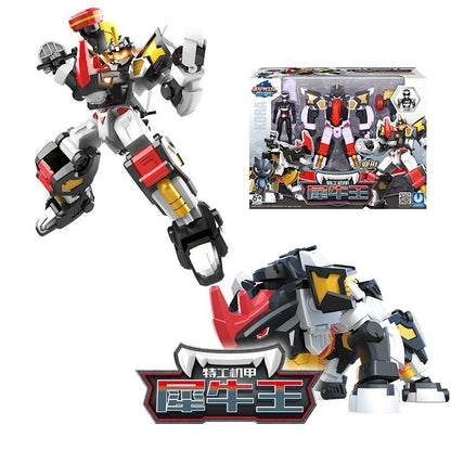 MiniForce Animal Tron : Rhino robot & MiniForce Black figure