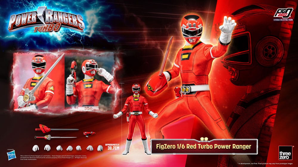 Power Rangers Turbo figurine FigZero 1/6 Red Turbo Power Ranger 30 cm