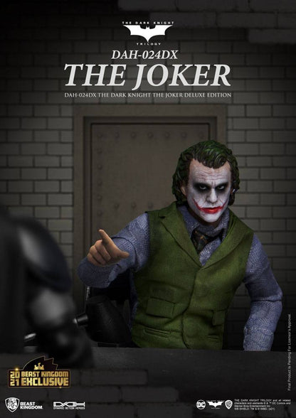 Batman The Dark Knight figurine Dynamic Action Heroes 1/9 The Joker Deluxe Version 21 cm