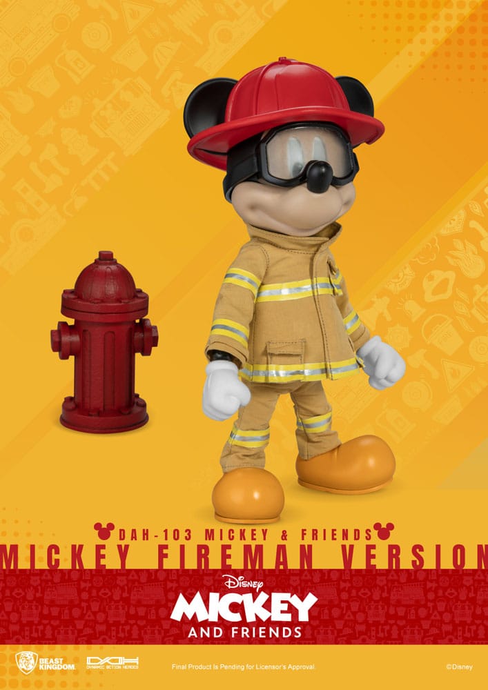 Mickey & Friends figurine Dynamic Action Heroes 1/9 Mickey Fireman Ver. 24 cm