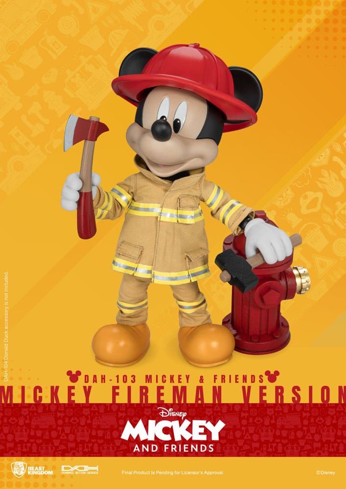 Mickey & Friends figurine Dynamic Action Heroes 1/9 Mickey Fireman Ver. 24 cm