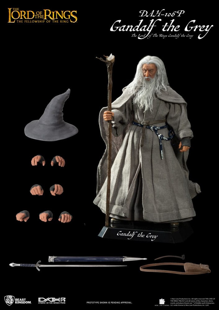 Le Seigneur des Anneaux figurine Dynamic Action Heroes 1/9 Gandalf le Gris 21 cm