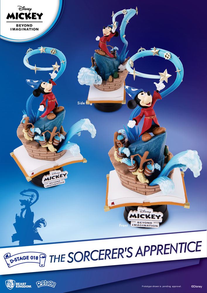 Mickey Beyond Imagination diorama PVC D-Stage The Sorcerer's Apprentice 15 cm