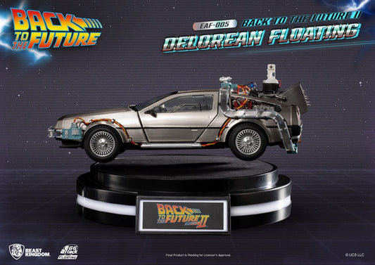 Back to the Future II Statuette Egg Attack Floating DeLorean Standard Version 20 cm