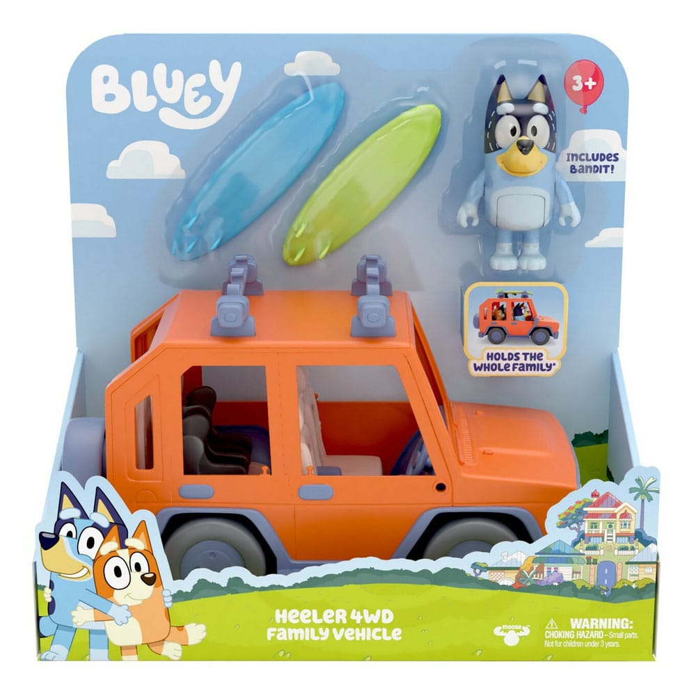 Bluey figurine et véhicule Bluey Family Cruiser