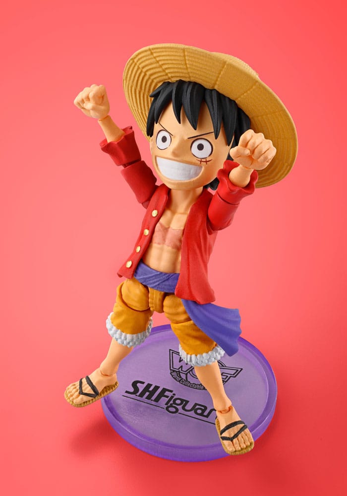 One Piece figurine World Collactable Figures x S.H. Figuarts Monkey D. Luffey 8 cm