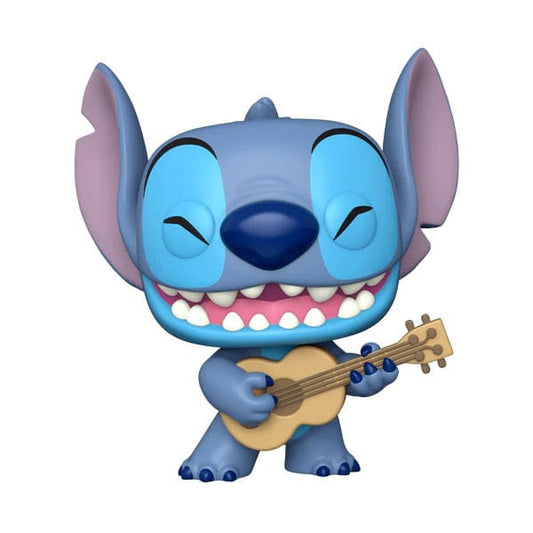 Lilo & Stitch Super Sized Jumbo POP! Stitch w/Uke 25 cm