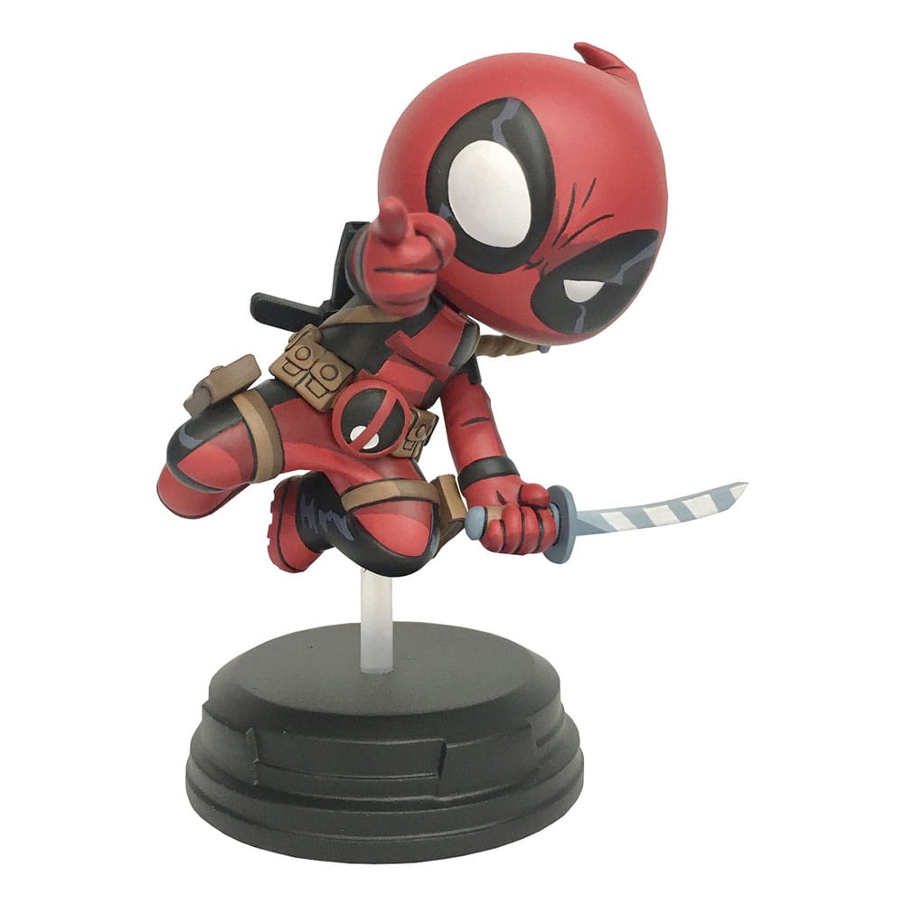 Marvel Animated statuette Deadpool (Jumping) 18 cm