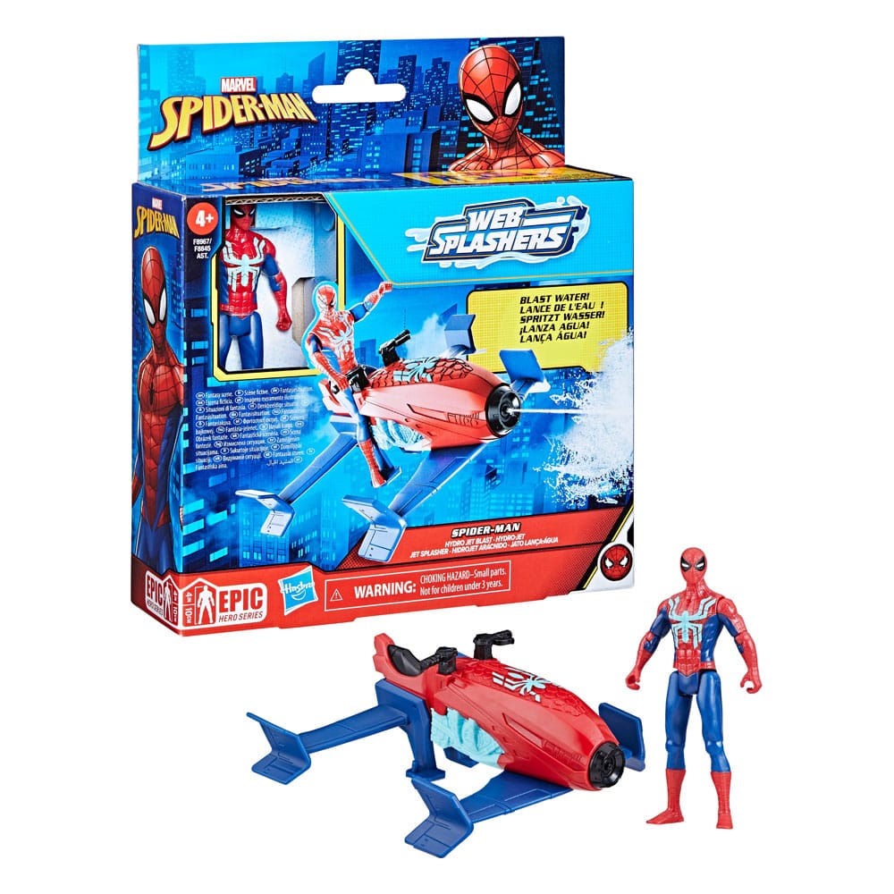 Spider-Man Epic Hero Series Web Splashers figurine Spider-Man Hydro Jet Blast 10 cm