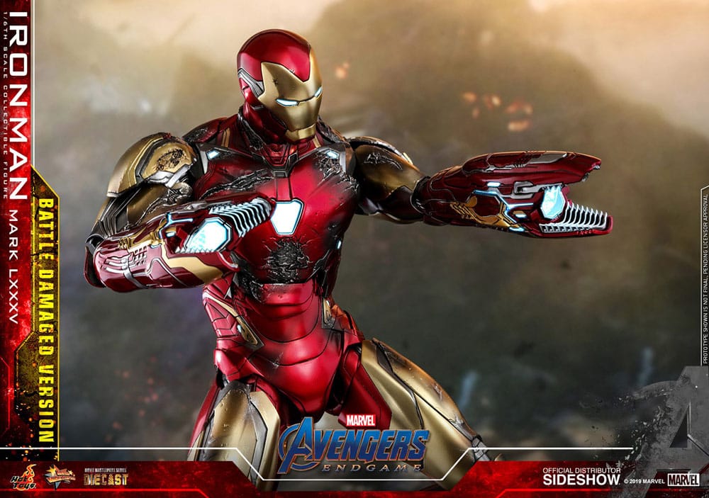 Avengers: Endgame figurine Movie Masterpiece Diecast 1/6 Iron Man Mark LXXXV (Battle Damaged Version) Special Edition 32 cm