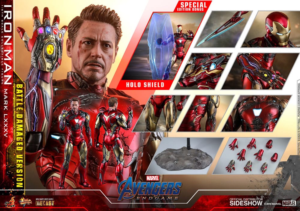 Avengers: Endgame figurine Movie Masterpiece Diecast 1/6 Iron Man Mark LXXXV (Battle Damaged Version) Special Edition 32 cm