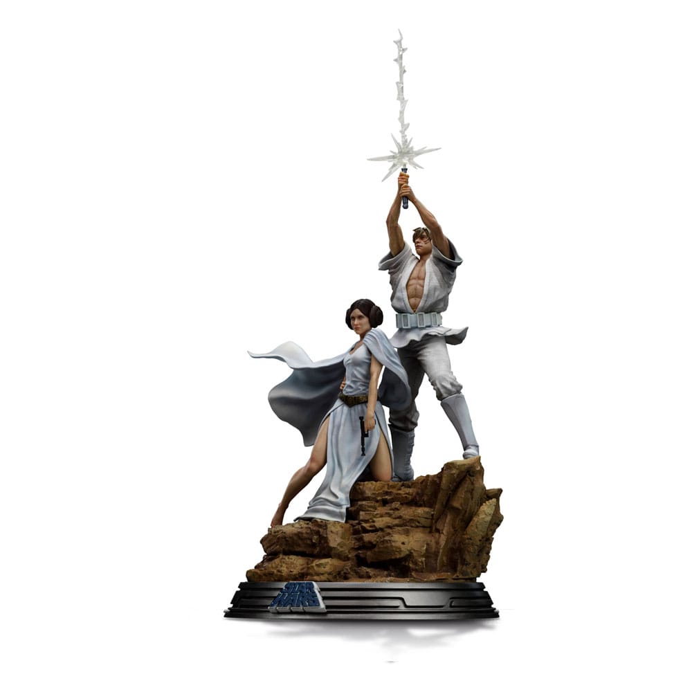 Star Wars statuette 1/10 Deluxe Art Scale Luke and Leia 41 cm