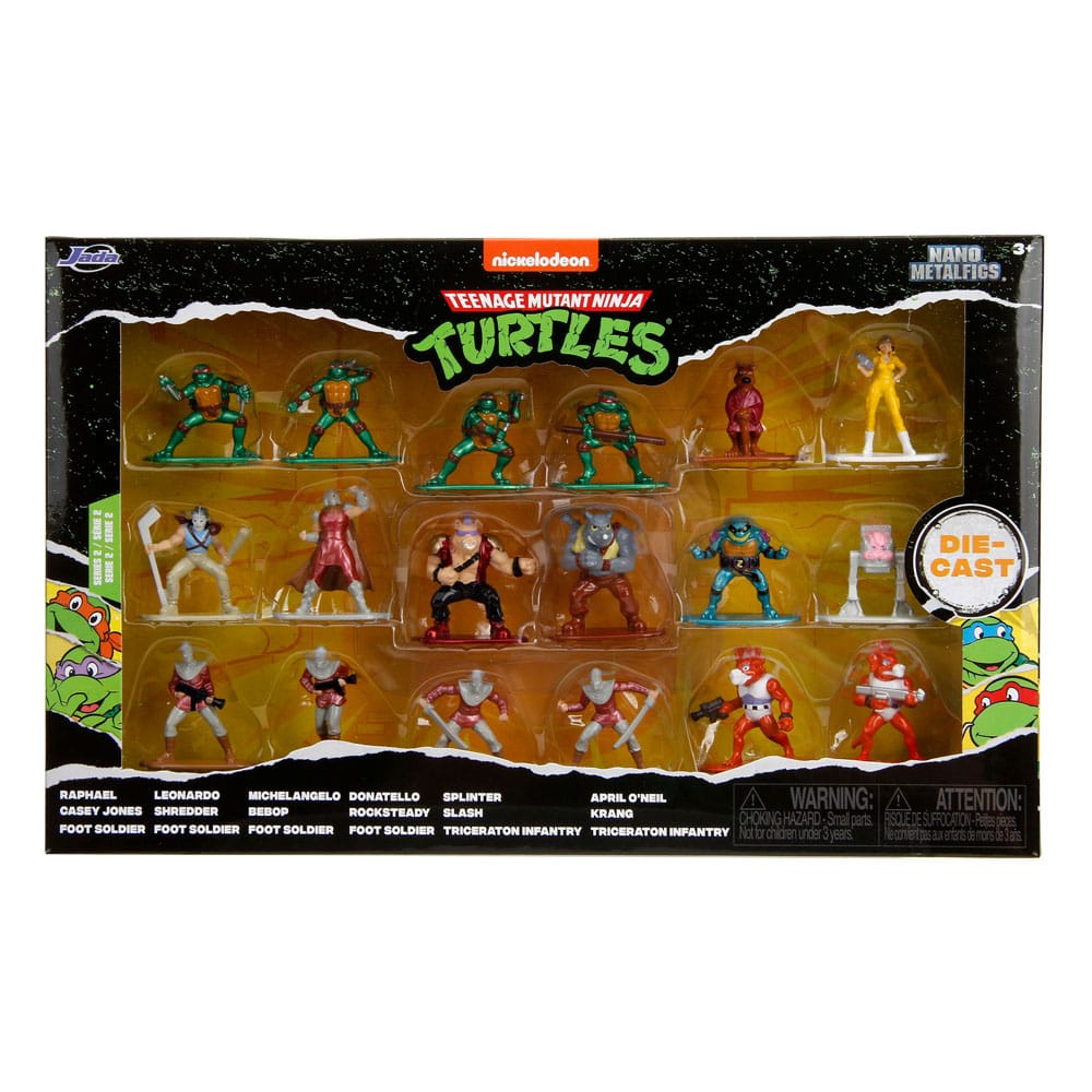 Tortues Ninja pack 18 figurines Diecast Nano Metalfigs Wave 2