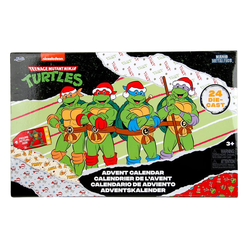 Tortues Ninja calendrier de l'avent figurines Diecast Nano Metalfigs Holiday 2024