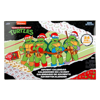 Tortues Ninja calendrier de l'avent figurines Diecast Nano Metalfigs Holiday 2024