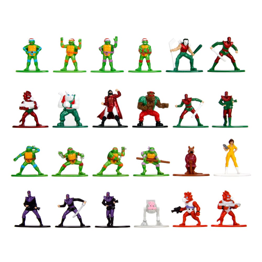 Tortues Ninja calendrier de l'avent figurines Diecast Nano Metalfigs Holiday 2024