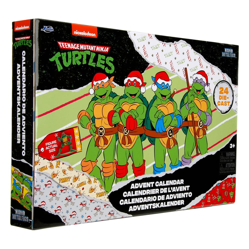 Tortues Ninja calendrier de l'avent figurines Diecast Nano Metalfigs Holiday 2024