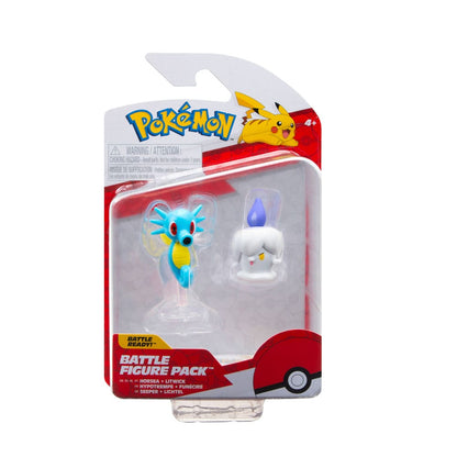 Pokémon pack 2 figurines Battle Figure Set Funécire, Hypotrempe