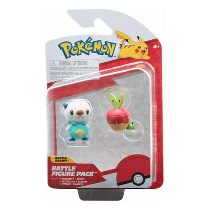 Pokémon pack 2 figurines Battle Figure Set Applin, Moustillon