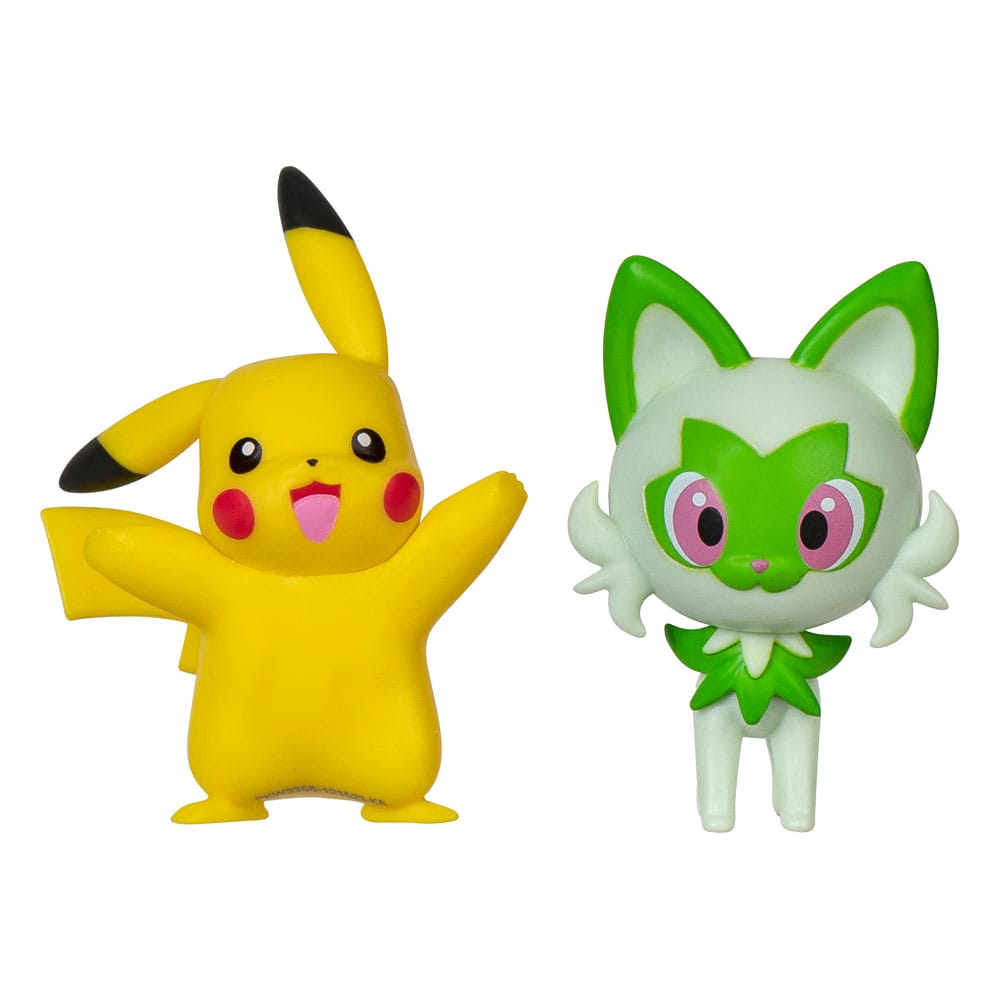 Pokémon Gen IX pack 2 figurines Battle Figure Pack Pikachu & Poussacha 5 cm