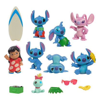 Lilo & Stitch pack 8 figurines Stitch Deluxe Figure Set 7 cm