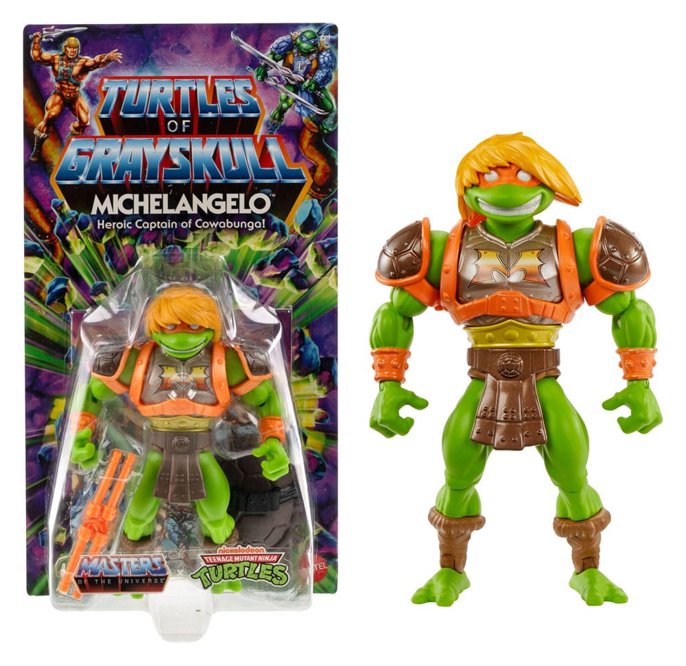 MOTU x TMNT: Turtles of Grayskull figurine Michelangelo 14 cm