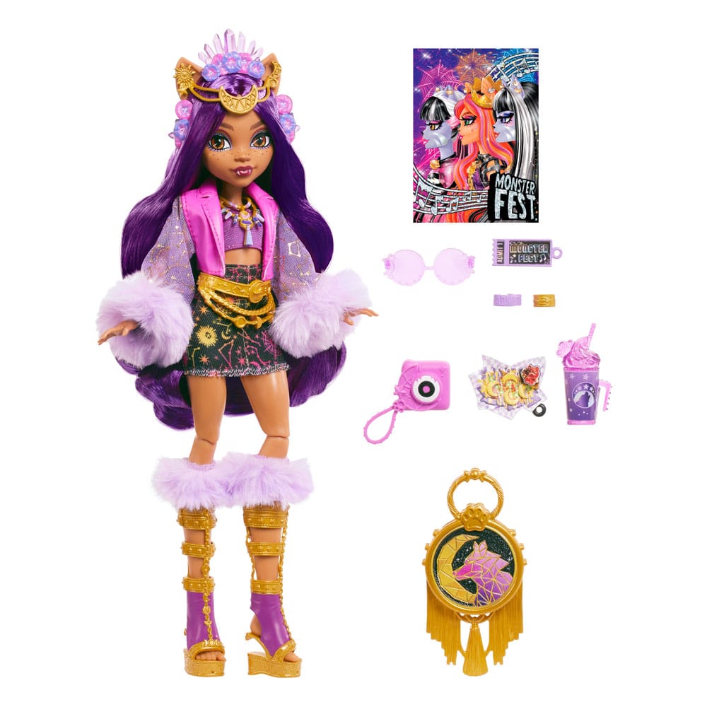 Monster High poupée Clawdeen Wolf Monster Fest 25 cm