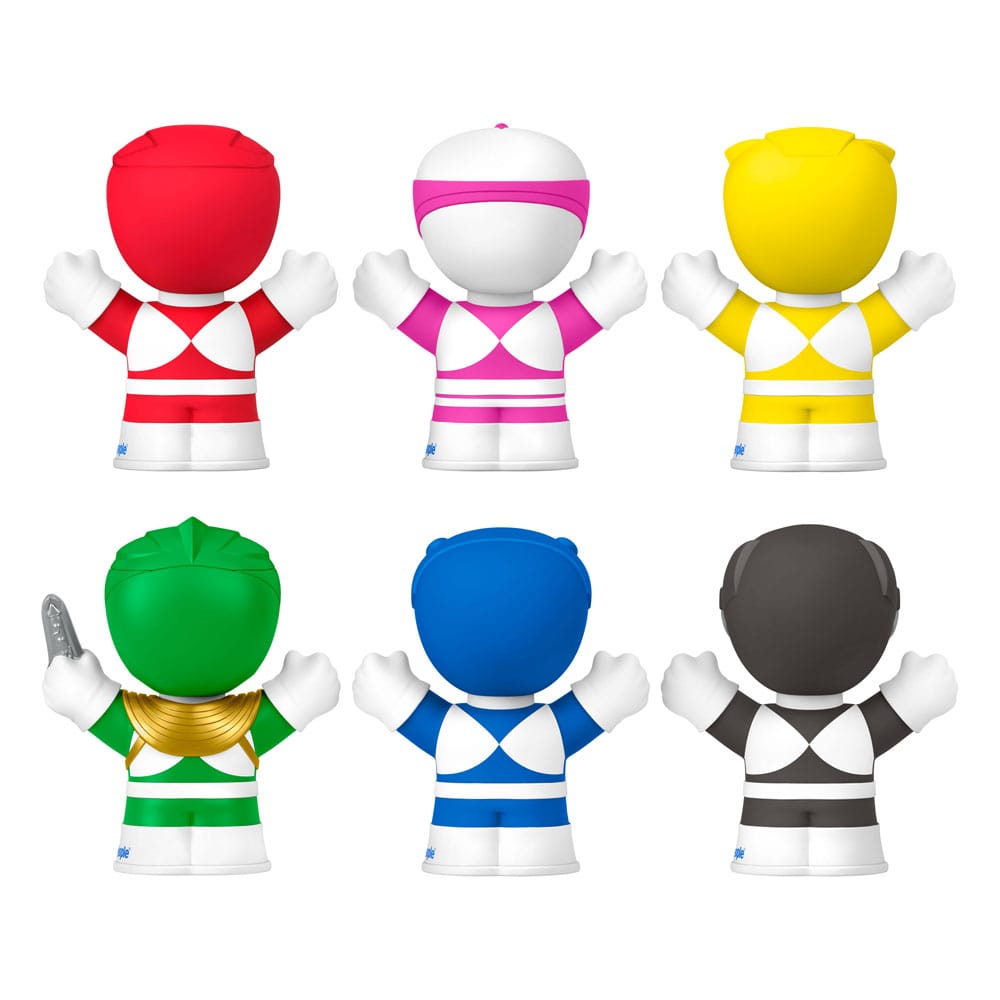 Mighty Morphin Power Rangers pack 6 minifigurines Fisher-Price Little People Collector 7 cm