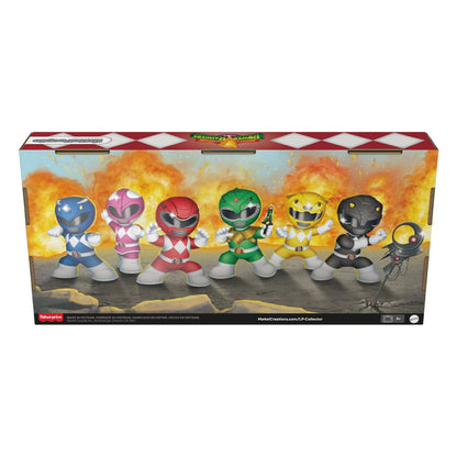 Mighty Morphin Power Rangers pack 6 minifigurines Fisher-Price Little People Collector 7 cm