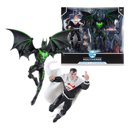 DC Collector figurine Pack de 2 Batman Beyond Vs Justice Lord Superman 18 cm