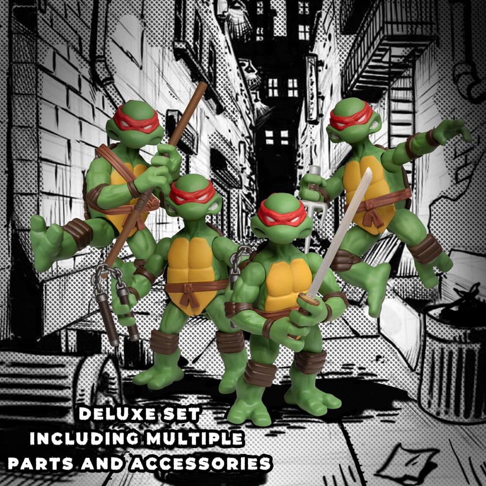 Teenage Mutant Ninja Turtles figurines Deluxe Set