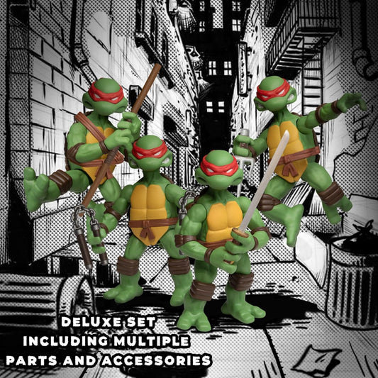 Teenage Mutant Ninja Turtles figurines Deluxe Set