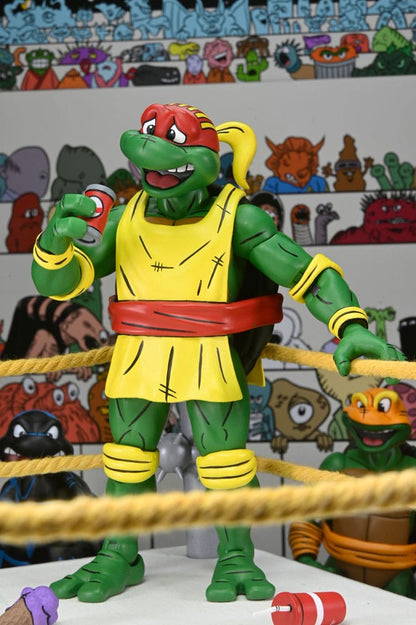 Tortues Ninja (Archie Comics) figurines Pack de 4 Stump Wrestling Turtles 18 cm