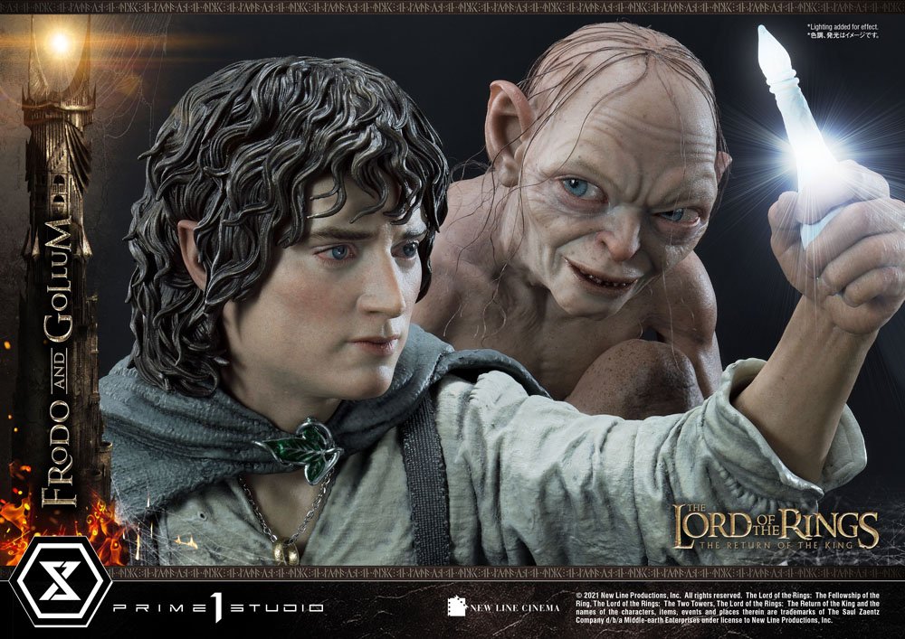 Le Seigneur des Anneaux statuette 1/4 Frodo & Gollum Bonus Version 46 cm